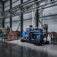 350kW Yuchai Erdgas LPG Wasserkühlung 380V Stamford Leiser Generator mit Autostart & Fernstart