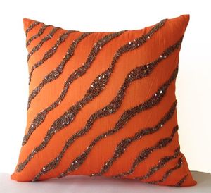 Housse de coussin brodée de perles vintage, décoration pour la maison, le bureau, les restaurants, housse de coussin brodée de perles, meilleur design - Product Image 4