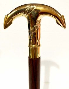 Canne en bois moderne de luxe avec poignée en métal argenté, artisanat métallique, respectueux de l'environnement, vente en gros, fournisseur d'usine - Product Image 1