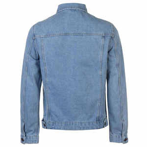 Veste en jean d'hiver personnalisée pour hommes, coupe ajustée, manches longues, fermeture à boutons, veste en jean, prix de gros - Product Image 3