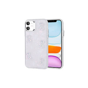 Funda Protectora de Silicona Brillante al por Mayor para iPhone 11, Diseño de Oso en Relieve 3D, Fundas para Teléfono Móvil - Product Image 1