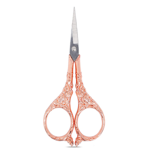 Tijeras de Uñas Curvas de Acero Inoxidable Chapadas en Oro a Precio de Fábrica, Diseño Simple y Ligero, Punta Cuadrada Afilada, Elegantes y Duraderas - Product Image 1