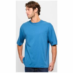 เสื้อยืดโอเวอร์ไซส์สำหรับผู้ชายเสื้อสตรีทแวร์ผ้าฝ้ายหนาเปิดไหล่ปล่อย GSM 240 - Product Image 3