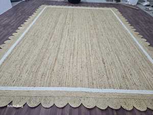 Alfombras de yute hechas a mano de primera calidad Alfombras anudadas a mano diseño moderno y color personalizar tamaño disponible - Product Image 2