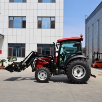 Tracteur agricole 75 CV 4x4, moteur YTO Stage V Euro 5, châssis TB, certificat COC, avec chargeur frontal standard, cabine avec climatisation en option