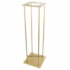 Décoration de centre de table de mariage en métal de couleur personnalisée de style moderne standard, support Harlow à prix impressionnant en provenance d'Inde - Product Image 1