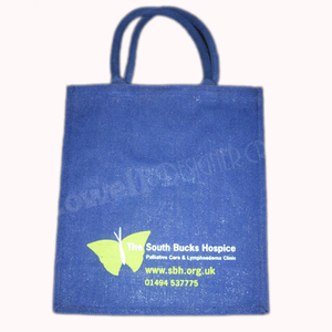 Lowellcraft JBP04387 Biodegradable Custom Printed Letter Pattern Medium Jute Shopping Promotional Tote <b>Bag</b>-Eco-Friendly <b>Bag</b> - Product Image 1