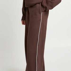 High Quality Designing For Bulk Buyers OEM Service Design Tracksuit For <b>Women</b> With Cheap Rate / Pipping Detail Half Zip Up <b>Top</b> - Product Image 3