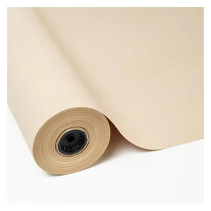 Rouleau de papier kraft brun non blanchi de haute qualité revêtement en PVC étanche enveloppes d'emballage alimentaire en pâte de bois vierge usine directe - Product Image 1