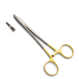 Portaagujas Olsen-Hegar de 14 cm con inserciones TC |   Instrumento de sutura quirúrgica reutilizable de acero inoxidable WARSAW MEDICAL - Product Image 4