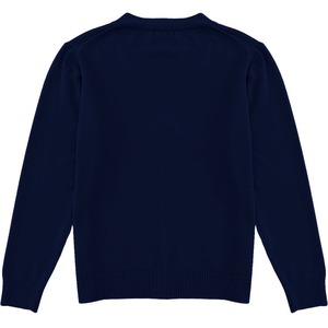 Custom OEM Long Sleeve Navy Blue Color Knit <b>Cardigan</b> Sweaters Heavyweight Material 100% Cotton <b>Cardigan</b> Sweater for Unisex - Product Image 2