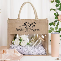 Sac fourre-tout classique en toile de jute naturelle, motif lettres, style Vietnam, idéal pour les achats, la décoration ou comme cadeau, avec fermeture éclair – Vente en gros à prix réduit