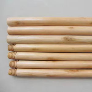 Mango de Escoba de Madera de Eucalipto Premium |   Extremo Roscado / Redondeado / de Corte Plano |   Acabado de Superficie Personalizado - Product Image 1