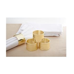 Ronds de serviette élégants en métal doré et ivoire, porte-serviettes sculptés dorés et ivoire pour mariage et occasions spéciales - Product Image 1