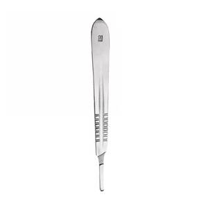 Manche de scalpel n° 4 4 poignées de scalpel en acier inoxydable de qualité chirurgicale, source d'alimentation manuelle, kit de travail standard MOL pour la sécurité et la suture - Product Image 3