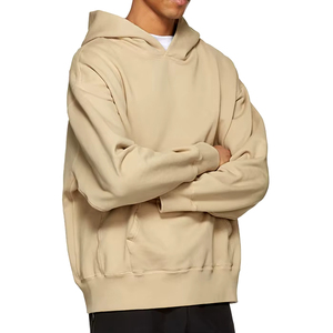 Venta al por mayor de peso pesado 100% algodón de los hombres de gran tamaño sudaderas con capucha de hombro caído con logotipo personalizado para el invierno - Product Image 1