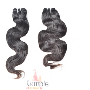 ผมต่อแบบเป็นลอนลึกสองชั้นเครื่อง100% แบบมัดไม่ผ่านการทำเคมีแบบไม่มีร่องสำหรับต่อผมมนุษย์ - Product Image 1