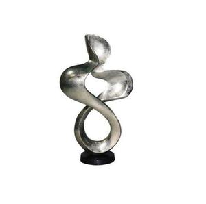 Sculpture en aluminium brillant avec finition métallique antique améliorant l'ambiance décorative dans les chambres et les intérieurs élégants Ornement - Product Image 6