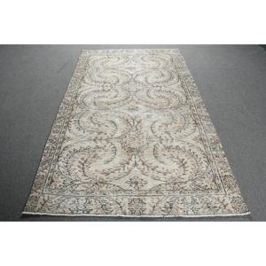 Turkish Rug, 4.5x7.2 ft Vintage Rug, <b>Brown</b> Persian <b>Wool</b> Rug - Product Image 1
