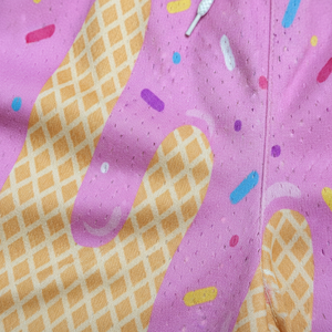 Pantalones Cortos Deportivos Personalizados Casuales Ecológicos de Secado Rápido con Sublimación de Goteo de Hielo 100% Poliéster para Hombre Niños Entrenamiento Correr Transpirables - Product Image 5