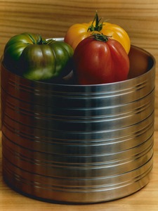 Assiette de service alimentaire de luxe en acier inoxydable, écologique, lavable au lave-vaisselle, taille et motif personnalisables - Product Image 3