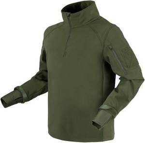 Gants sans doigts unisexes en nylon vert olive coupe-vent avec poignets ajustables pour l'entraînement en extérieur, la randonnée et le camping - Product Image 2
