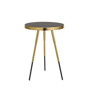 New Design Pilar Metal <b>Table</b> With Wood Top <b>Tables</b> Accent <b>Side</b> <b>Table</b> for Living Room and Home Furniture <b>High</b> Quality - Product Image 1