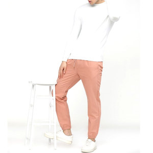 Venta caliente de los hombres Slim Fit Jogger pantalones 100% algodón ecológico personalizado liso moda Casual desgaste transpirable diseño para - Product Image 1