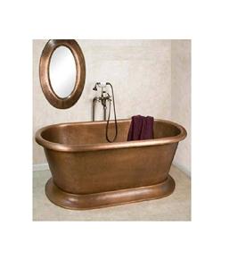 Smooth Antique Copper <b>Bathtub</b> Pure Solid Copper Freestanding Bath Tub Indian Made High Quality <b>BathTub</b> - Product Image 1