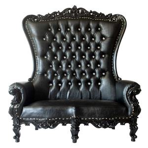 Chaises de trône modernes de luxe avec siège double King Love Seat solides pour les mariages Hôtels français Salons Villas Offre Spéciale pour le marié et la mariée - Product Image 1