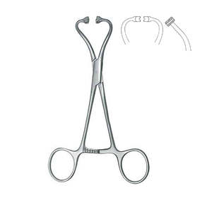 Pinces à serviette Backhaus, dispositifs médicaux professionnels, avec clip, acier inoxydable, manuel, pour usage hospitalier, tubes et câbles - Product Image 3