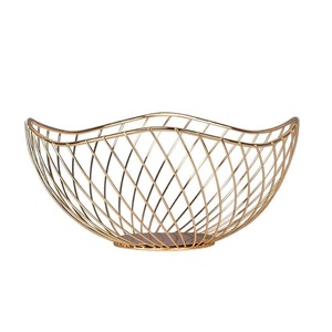 Stylish metal <b>wire</b> <b>basket</b> bowl set multipurpose kitchen countertop storage organizer for home and dining table - Product Image 6