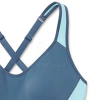 Soutien-gorge de sport simple et confortable pour femme - Logo avant, respirant, écologique, séchage rapide, maintien moyen pour la gym, la course et les activités intenses