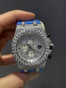 Montre en diamant moissanite personnalisée glacée en édition limitée pour hommes, bracelet tendance hip-hop, fermoir, bijoux de marque pour les fêtes - Product Image 3
