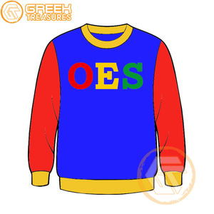 Commande personnalisée de l'étoile de l'Est sweat-shirt brodé en molleton de coton pull de haute qualité vêtements grecs OES sweat-shirts - Product Image 2