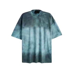 เสื้อยืดผ้าซักกรดสำหรับผู้ชายเสื้อแนวสตรีทแวร์ผ้าคอตตอน100% เสื้อโอเวอร์ไซส์สไตล์วินเทจ300 GSM - Product Image 2