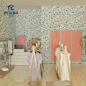 Présentoir à vêtements pour enfants personnalisé et tendance, mobilier de magasin de vêtements pour enfants, design intérieur de <span class=keywords><strong>boutique</strong></span> pour bébés en bois - Product Image 4