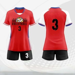 Tissu polyester extensible doux pour l'impression par sublimation d'uniformes de volley-ball, adapté à l'entraînement en salle de sport, aux matchs, aux compétitions et aux équipes scolaires - Product Image 3