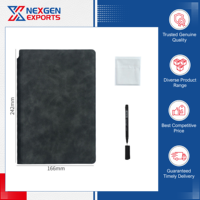Última Llegada de Cuadernos de Tapa Dura de Alta Calidad, Cuaderno de Pizarra Blanca A5 de Cuero PU, para la Escuela, Oficina, Hogar y Educación, de Bajo Costo
