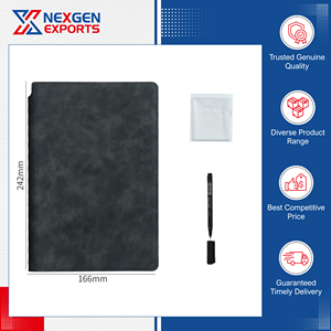 Última Llegada de Cuadernos de Tapa Dura de Alta Calidad, Cuaderno de Pizarra Blanca A5 de Cuero PU, para la Escuela, Oficina, Hogar y Educación, de Bajo Costo - Product Image 6