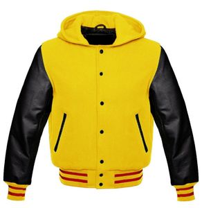 Chaqueta universitaria de béisbol de diseño original, chaqueta de moda informal de bombardero de mezcla de lana a la moda a precio de fábrica OEM para hombre - Product Image 1