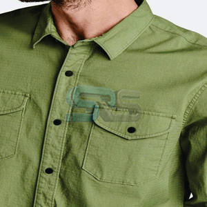 Camisa de Franela Personalizada con Logotipo para Hombre, 100% Algodón, Manga Larga, Informal, Transpirable, de Secado Rápido, Talla Grande, para Otoño e Invierno - Product Image 5