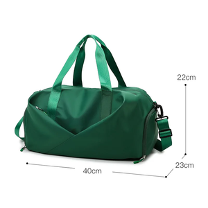 Bolsa de lona de gimnasio Unisex 2025 con bolsillo húmedo y compartimento para zapatos, bolsa de gimnasio de Material reciclado ecológico - Product Image 2