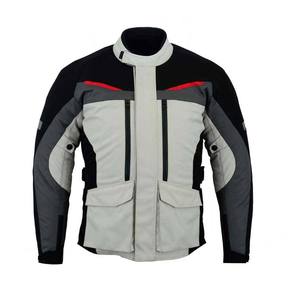 เสื้อแจ็คเก็ตมอเตอร์ไซค์ Blank moto biker ผ้าคอร์ดูร่า 600D พร้อมโลโก้สั่งทำพิเศษด้านหน้าและด้านหลัง ป้องกันหัวเข่าสำหรับผู้ขับขี่  สำหรับผู้ใหญ่ - Product Image 3