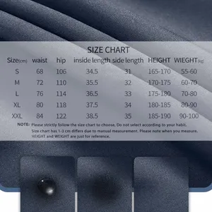 กางเกงวิ่งออกกำลังกายสีดำสองชั้นของผู้ชายกางเกงออกกำลังกายเข้ายิมกางเกงกีฬาฤดูร้อน - Product Image 6