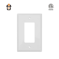 Cubierta de Interruptor de Pared de PC Blanca de Tamaño Mediano, Personalizable, con Certificación ETL, para Decoración de Interiores