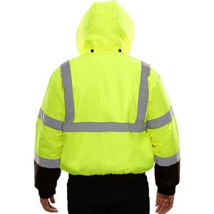 Vêtements de travail d'hiver haute visibilité sur mesure veste de construction et de sécurité coupe-vent réfléchissant veste haute visibilité avec plusieurs poches - Product Image 6