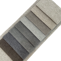 Tissu tricoté respirant en polyester 100 % imitation chenille aspect lin teint pour la sellerie de canapé, les sacs de voiture et les textiles de maison