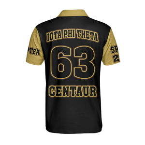 Polo grec Iota Phi Theta 1963 pour homme, en coton premium brodé, vêtement de fraternité - Product Image 2