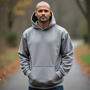 Acid Wash Drop Shoulder Hoodie Men's Pullover Vintage Oversize Stone Wash Hoodie Men Heavyweight 450GSM Acid Wash Hoodie Mens - Product Image 5